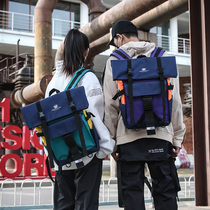 Tide Card Bag Mens Han Version Original Juku High School College Students Fashion Trends Big Capacity Backpack Women Ins Wind Double Shoulder Bag