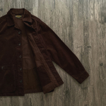NVGS Corduroy Safari Jacket Dark Maroon Corduroy Lapel Hunting Jacket Jacket Vintage