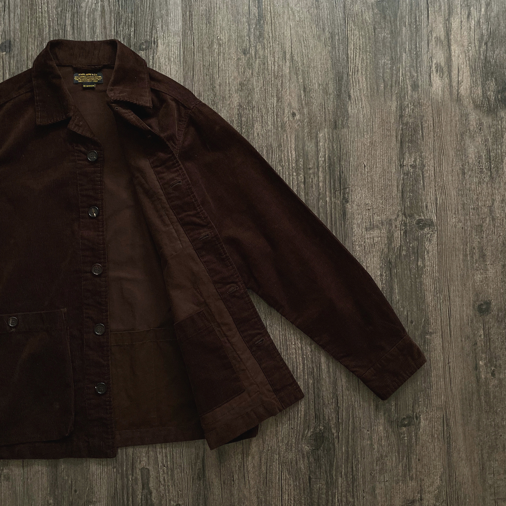 nvgs corduroy safari jacket 深栗色灯芯绒猎装夹克 复古风格