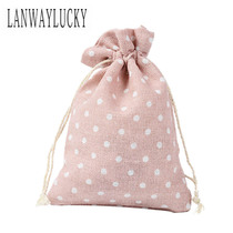 Linen bundle pocket Twist bag Drawstring gift jewelry bag Tea bag Aromatherapy bag Jewelry small bag