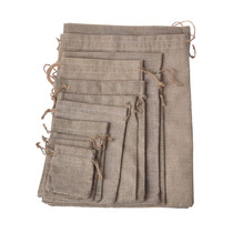 Bamboo charcoal bag Linen bag bundle bag Gift sachet sachet empty bag Activated carbon coffee bean lucky bag Linen storage bag