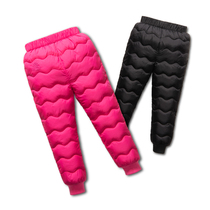 Childrens cotton pants Female baby thickened liner pants Childrens pants Baby boys wear girls winter clothes