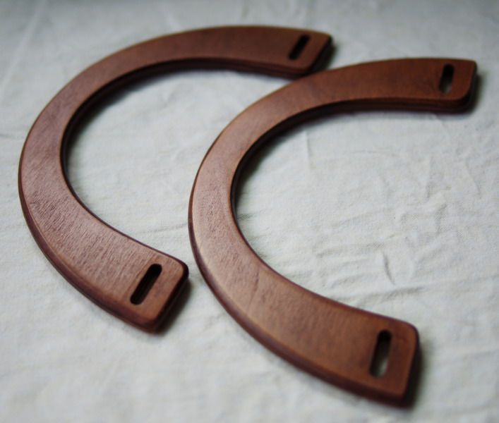 新款u型仿古红啡色木手挽木提手木质提把14元/对