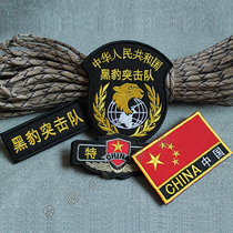 Panther Commando Embroidered Armband Chest Strips Flag Flag Velcro Pack Sticker Training Clothing Badges