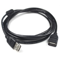1 5m 3m 5m Black USB Extension Cord with Magnetic Ring Male and Bus Signal Cable Data Cable Computer Accessories Lot