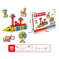 Past Home Magnetic Sheet Building Blocks Toys Parent-child Interaction 86pcs 100 Variable Assembly Building Blocks Suit