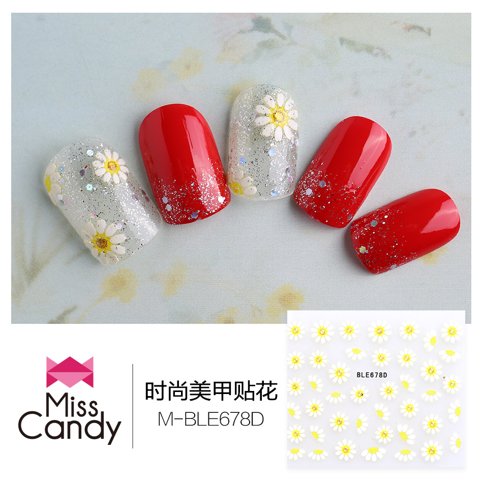 Miss Candy健康指彩美甲指甲贴纸防水指甲贴水印原创贴花 23款产品展示图2