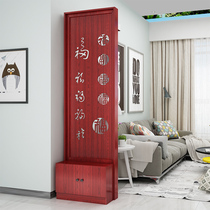 New Chinese wooden screen partition porch living room bedroom office Hotel simple modern multifunctional shelf