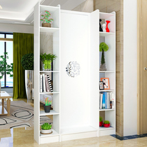 Screen partition living room entrance cabinet modern fashion mobile Hall decoration cabinet hollow carved window background