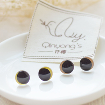 Qianying wool felt cat eyes simulation eyes strange eyes handmade glass needle plug-in cloth cat 10mm cat eyes