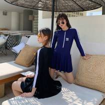 Tao Yao Yao swimsuit female summer conservative conjoined fashion Korea thin belly hot spring size long sleeve student sports