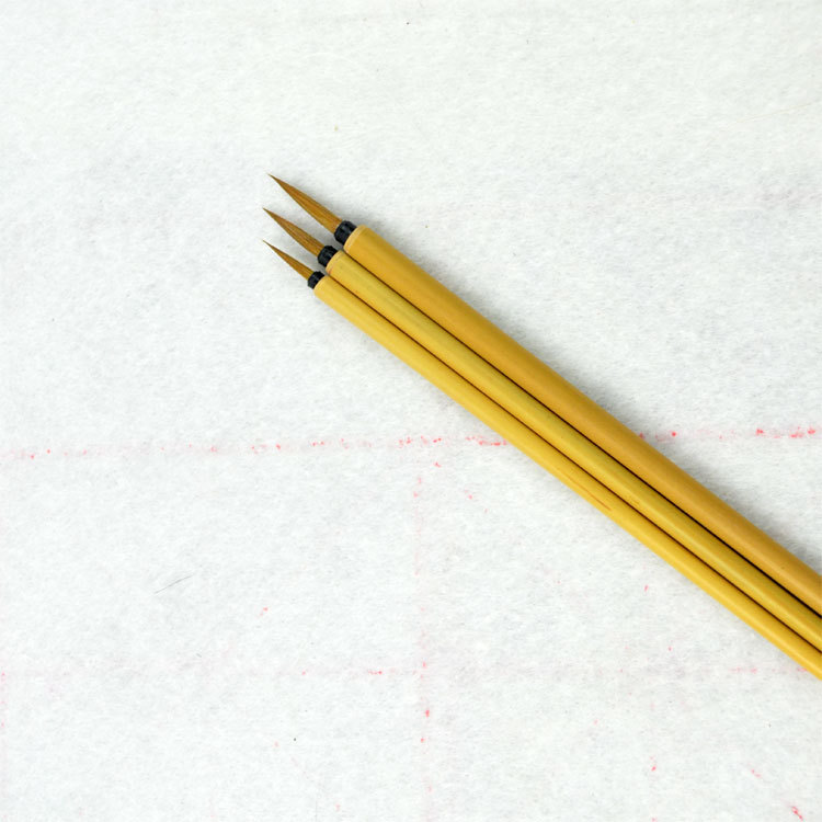 国画工笔小叶筋小花纹纯狼毫勾线毛笔白楷家俱描绘白描人物花鸟_7折