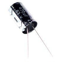 High quality 63V470UF Size:13MM*21MM in-line electrolytic capacitor 470UF63V
