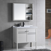 Floor-standing toilet wash Table Rock plate washbasin cabinet combination wash table basin ceramic integrated basin bathroom cabinet