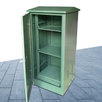 Outdoor network cabinet outdoor waterproof cold-rolled steel sheet ground cabinet spray plastic hanging wall switch cabinet light and end box