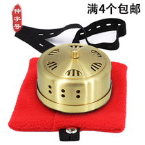 Thickened all-copper moxibustion box Portable moxibustion can wormwood moxibustion velvet moxibustion box Moxibustion instrument moxibustion device Household