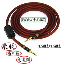High-fidelity audiophile grade 3 5mm to 3 5 audio cable male-to-male headphone-to-recording line aux car pure copper wire