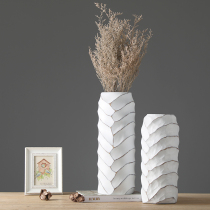 Flower arrangement New Chinese living room home decoration modern simple entrance decoration European-style creative floor-to-ceiling resin vase