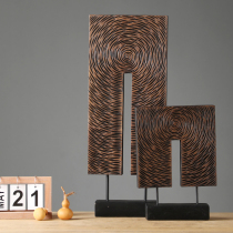 Resin abstract ornaments Nordic crafts creative living room TV cabinet Wine cabinet entrance New Chinese home decorations