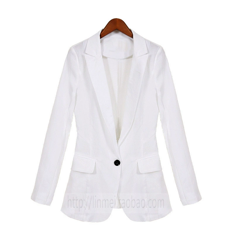 Mùa hè mới tự trồng trọt bộ đồ nhỏ phù hợp với phiên bản Hàn Quốc của vải lanh cotton linen của phụ nữ tay áo ba phần tư là áo khoác mỏng của phụ nữ phần mỏng - Business Suit