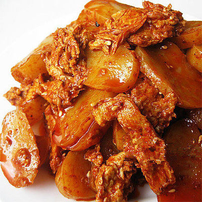 岐蔡源纯呱呱300g 每份都佩带面筋 真空包装买 5送1