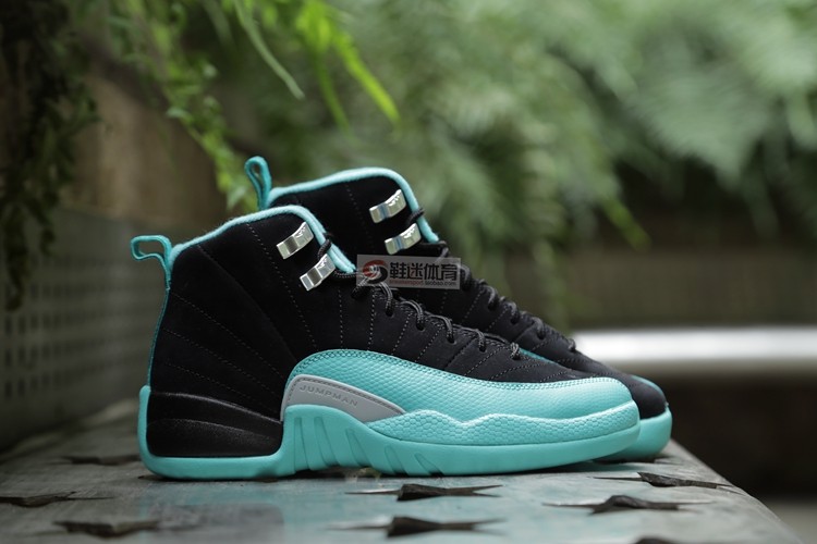 nike air jordan 12 aj12 乔12 tiffany 黑绿/蒂芙尼 510815-017 998
