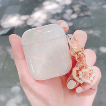 Minimalist shell print Applicable AirPods pro protective jacket retro 2 3 generation Apple Bluetooth headphone case shell pendant