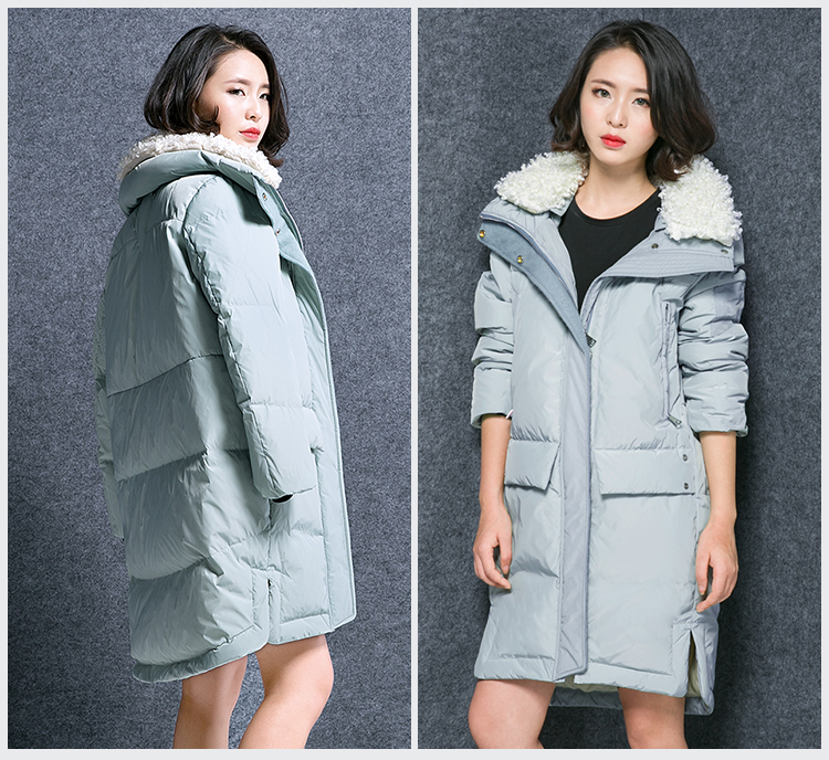 11特价羽绒服半成品女欧麦国际16001长款2016九成品可加工翻新