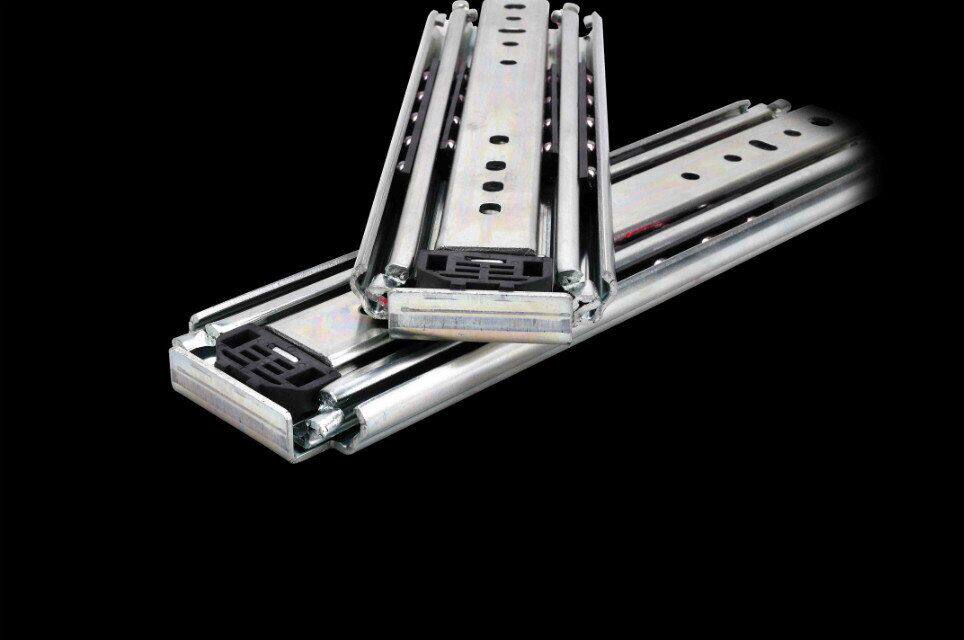 工业承重托底导轨重型滑轨轨道 抽屉滑轨三节重型抽屉滑轨