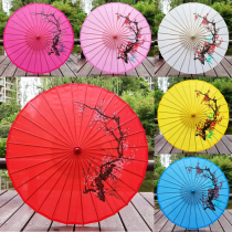 Japans Jialu silk cloth blue and white porcelain West Lake scenery dance classical ceiling decoration photography props ancient costume umbrella