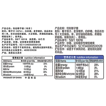 550g特制椰子糖+550g特浓椰子糖[10元优惠券]-寻折猪