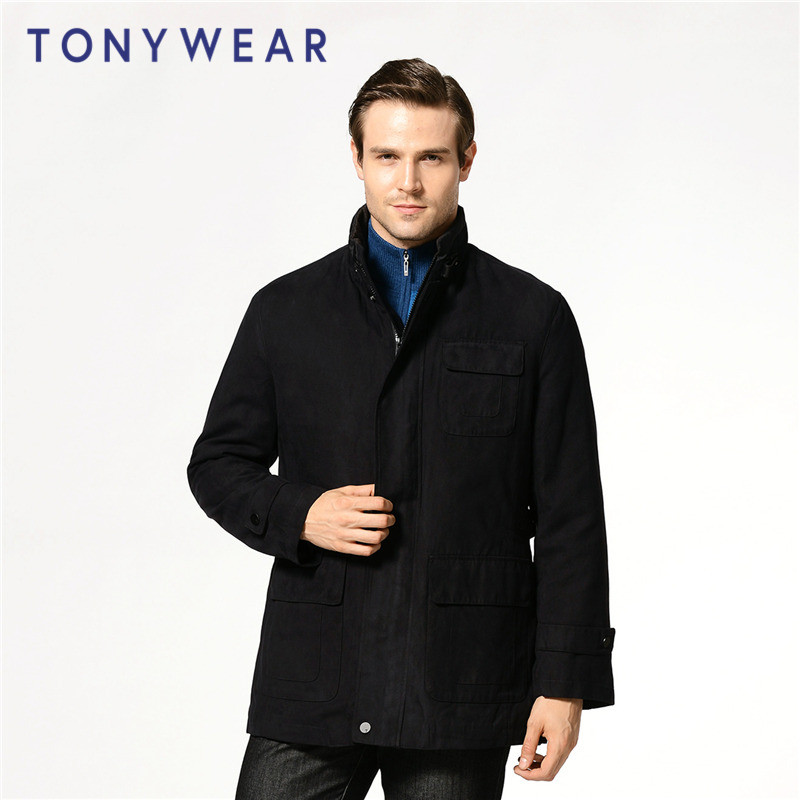 TONY WEAR 汤尼威尔 男士商务 加厚保暖棉夹克外套