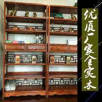 Solid wood bookcases bookshelves shelves Chinese display cabinets Antique Duobaoge tea shelves Bogu shelves South Elm furniture