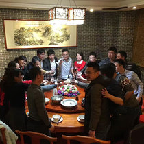 Large round table and chair combination Chinese solid wood carving Restaurant Hotel Hotel dining table Household South elm round table with turntable