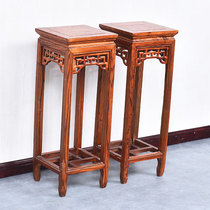 Chinese antique solid wood flower stand Living room balcony corner flower pots pick antique antique vase frame square South Elm