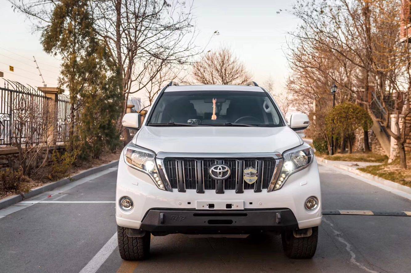 丰田普拉多霸道lc150原车风格竞技小前杠绞盘含水箱下护板