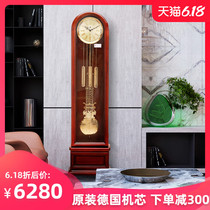 Polaris solid wood mechanical clock Germany Hermler 8 Sound imported movement living room decoration clock floor clock 2031