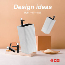 Moshi frosted column type one floor washbasin ceramic wash basin small apartment balcony sink bathroom