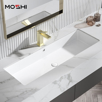 Moshi super large size sub-basin wash basin ceramic basin embedded washbasin toilet basin Hotel