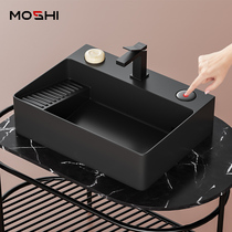 Moshi platform control side water basin upper basin with washboard drainage washbasin household toilet washing single Basin