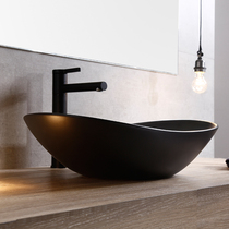 Simple ultra-thin black oval ceramic table basin washbasin sink Ceramic 60CM washbasin art basin