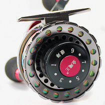 Jin Wang magnetic slow down all metal raft fishing wheel micro lead wheel slow down ship fishing valve fishing before fishing wheel ice fishing winter fishing