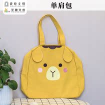 Art fun Wenchuang Dunhuang Wenchuang co-produced cartoon desert camel styling shoulder canvas backpack