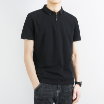 Summer men polo shirt short sleeve T-shirt Turned Collar Type Casual 100 Lap Breathable sweat Paul T-shirt male