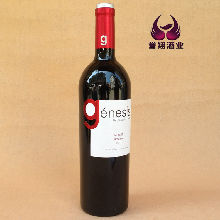 智利红酒genesis杰娜斯尊妮斯老藤珍藏美乐干红葡萄酒2014年份
