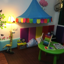 Childrens room half moon tent kindergarten doll house reading corner decoration tent crib mosquito-proof mosquito net