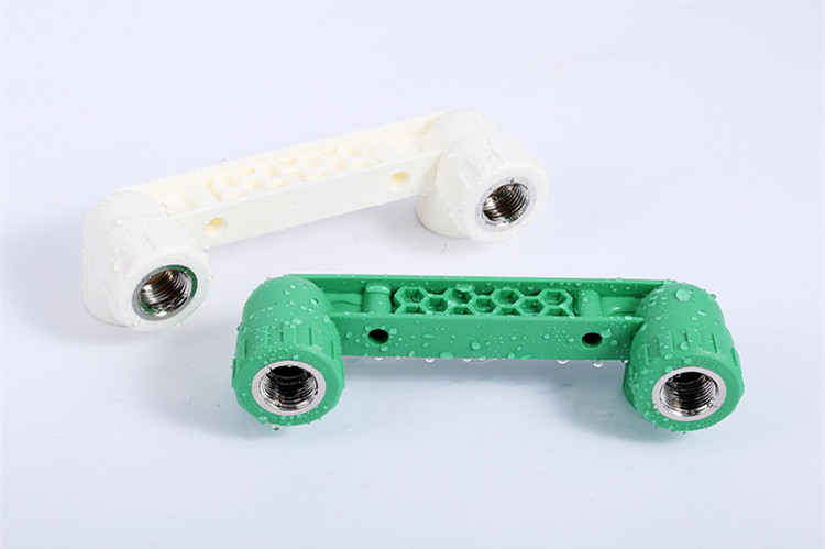 伟星管ppr冷热水管20/25 连体内丝弯头 4分6分淋浴定位器双联内弯