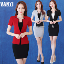 Summer slim professional wear womens suits suit formal overalls professional womens dress large size suit suit overalls