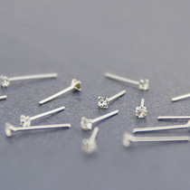 Europe and America very simple mini zircon ear bone nail stud earrings men and women 925 sterling silver diamond temperament sparkle earring couple 223