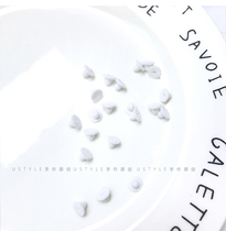 Korean simple silicone triangle gasket without ear hole square pass soft cushion DIY Invisible ear clip accessories soft ear pad 002